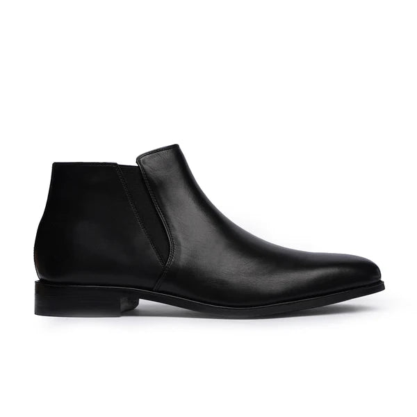 Men's Black Calf Leather Chelsea Boot